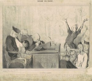 De Chinese rechtspraak door Honoré Daumier