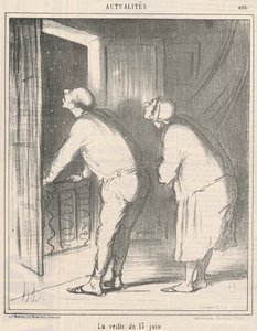 De vooravond van 13 juni door Honoré Daumier