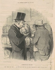 De meloenliefhebber door Honoré Daumier