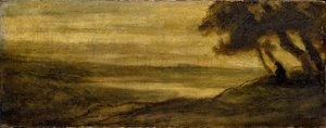 Landschap met een figuur, ca. 1860