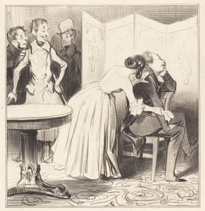 De Ridder van Adrets is de Minnaar... door Honoré Daumier
