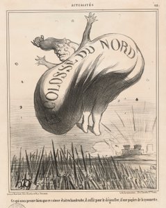 De Kolos van het Noorden (Wat ons duidelijk bewijst) door Honoré Daumier