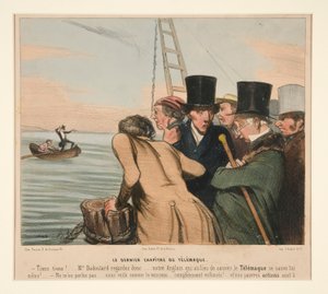 Het laatste hoofdstuk van Telemaque, uit La Caricature (Journal)