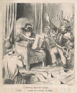 De jongen van Parijs in de Tuilerieën door Honoré Daumier