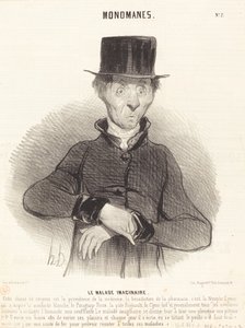 De ingebeelde zieke door Honoré Daumier