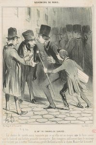 De Md van kettingen van veiligheid door Honoré Daumier