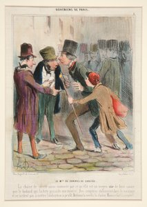 Le Md. de Chaines du Suretes. La chaine de surete ainsi nommee par ce qu door Honoré Daumier