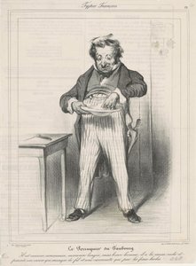 De kapper van de buitenwijk door Honoré Daumier