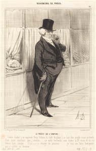 De prefect van het rijk door Honoré Daumier
