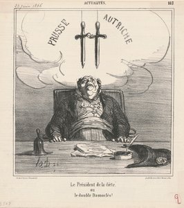 De voorzitter van de diëet door Honoré Daumier