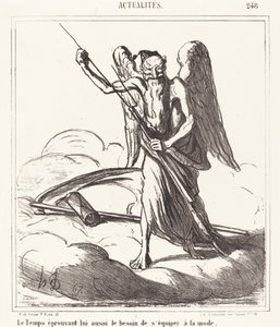 De Tijd voelt ook de behoefte om zich modieus te kleden door Honoré Daumier