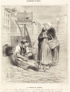 De hondenscheerder door Honoré Daumier