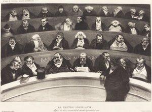 De Wetgevende Buik door Honoré Daumier