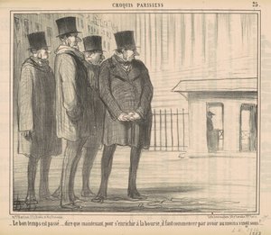 De goede tijden zijn voorbij door Honoré Daumier