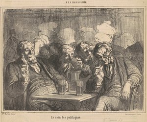 De hoek van de politici door Honoré Daumier