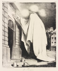 Le fantôme door Honoré Daumier
