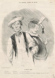 Vastenavond door Honoré Daumier