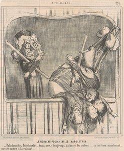 De nieuwe Napolitaanse polichinelle door Honoré Daumier