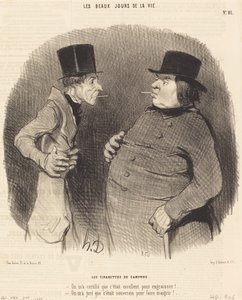 De Kamfer Sigaretten door Honoré Daumier