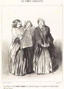 De afgevaardigden van de socialistische centrale club hebben afgewezen... door Honoré Daumier