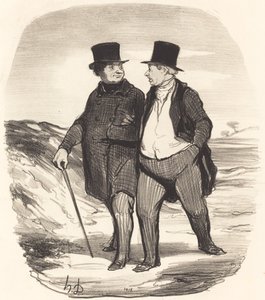 De tijden zijn moeilijk... door Honoré Daumier