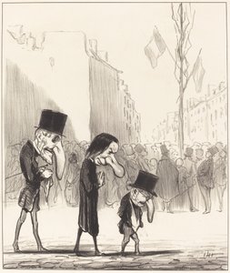 De Drie Kleine Heiligen door Honoré Daumier