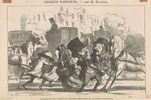 De geneugten van een wandeling door Honoré Daumier