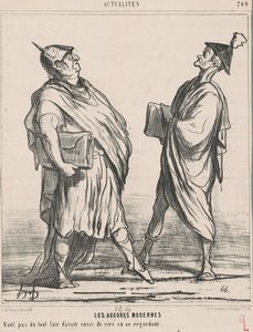 De moderne auguren door Honoré Daumier