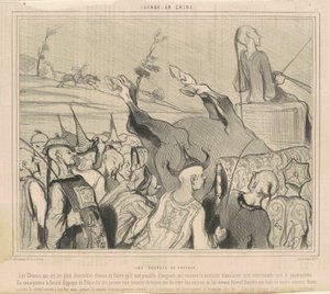 De paardenraces door Honoré Daumier