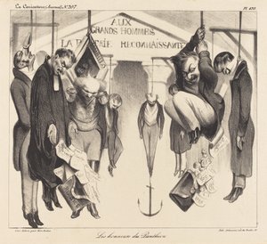 De eer van het Pantheon door Honoré Daumier