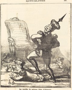 De trappen van de nieuwe troon van Duitsland door Honoré Daumier