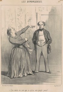 De echtgenoten zijn niet wat een ijdel volk denkt! door Honoré Daumier