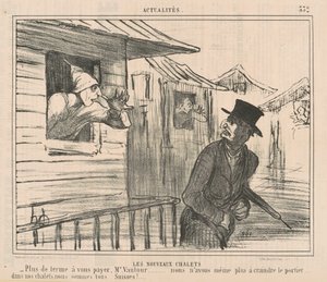 De nieuwe chalets door Honoré Daumier