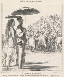 De wijnoogst in Argenteuil door Honoré Daumier