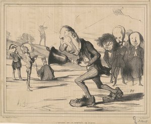 Het uur van terugkeer naar de klas door Honoré Daumier