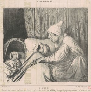 Het gehoor door Honoré Daumier