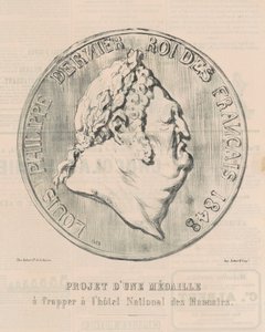 Louis-Philippe, laatste koning der Fransen door Honoré Daumier