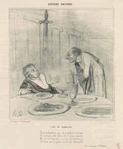 Het zwaard van Damocles door Honoré Daumier