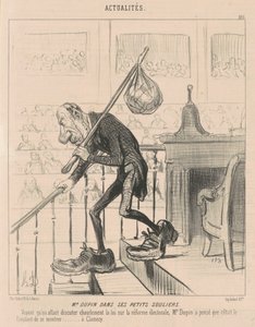 M. Dupin in zijn kleine schoenen door Honoré Daumier