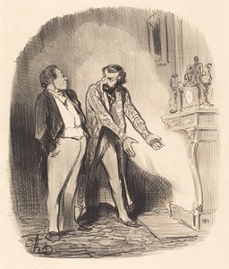 Maar meneer de eigenaar, kijk... door Honoré Daumier