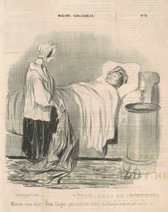 Trouw dan! oude knorrepot... door Honoré Daumier