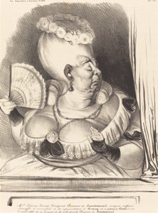 Juffrouw Etienne-Goconde-Cunégonde-Bécassine door Honoré Daumier