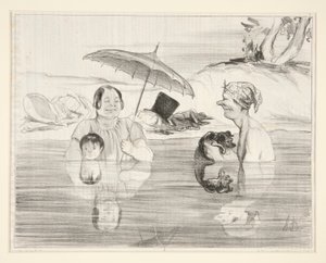 Mme. Greluche: Oh Gustave, qu door Honoré Daumier