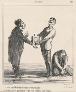 Mijn beste Holsteiner, stem alstublieft... door Honoré Daumier