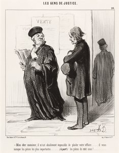 Mijn Beste Heer... Onmogelijk om Uw Zaak te Bepleiten door Honoré Daumier