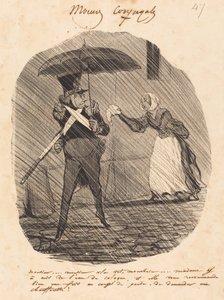 Meneer... Meneer, Hier is Uw Zakdoek door Honoré Daumier