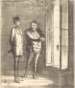 Mijnheer zal hier heel goed zijn door Honoré Daumier