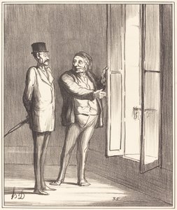 Monsieur zal hier heel goed zijn... door Honoré Daumier