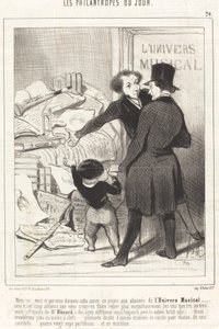 Monsieur... voici ce que nous donnons... en prime... door Honoré Daumier