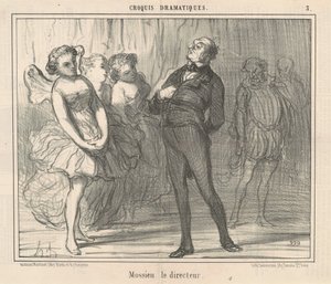 Mossieu de directeur door Honoré Daumier